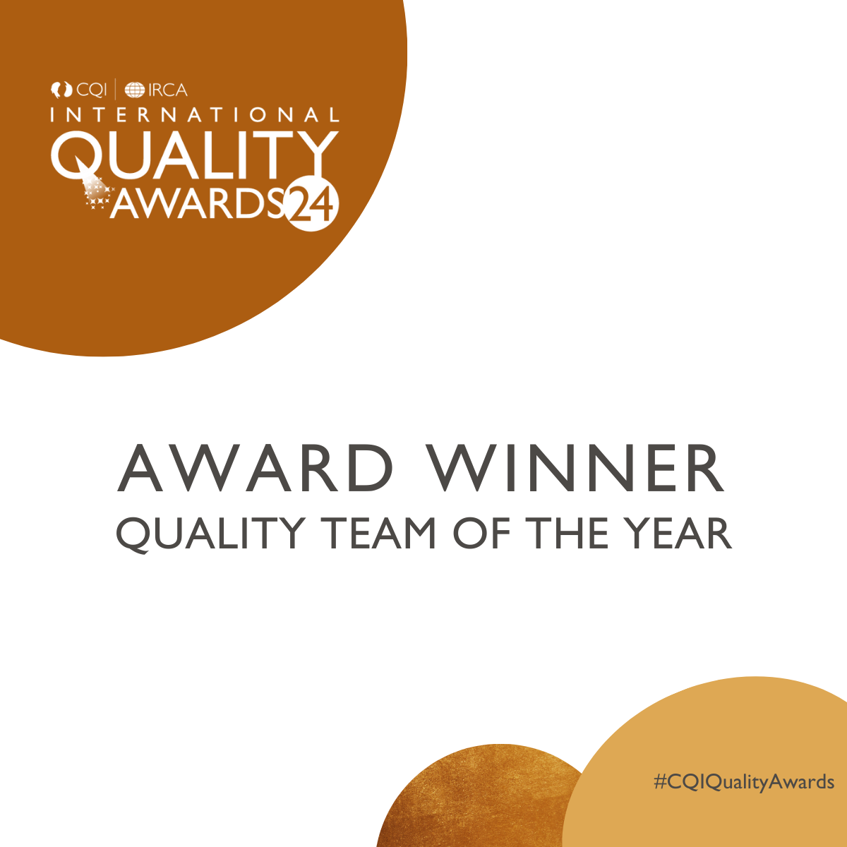 image for the International Quality Awards award